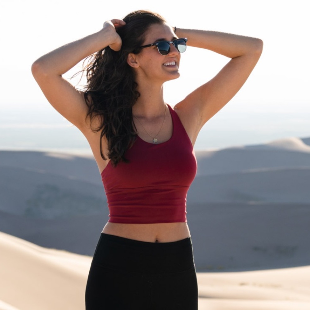 [DAE ACTIVEWEAR] CROSSOVER CROP BRA - M